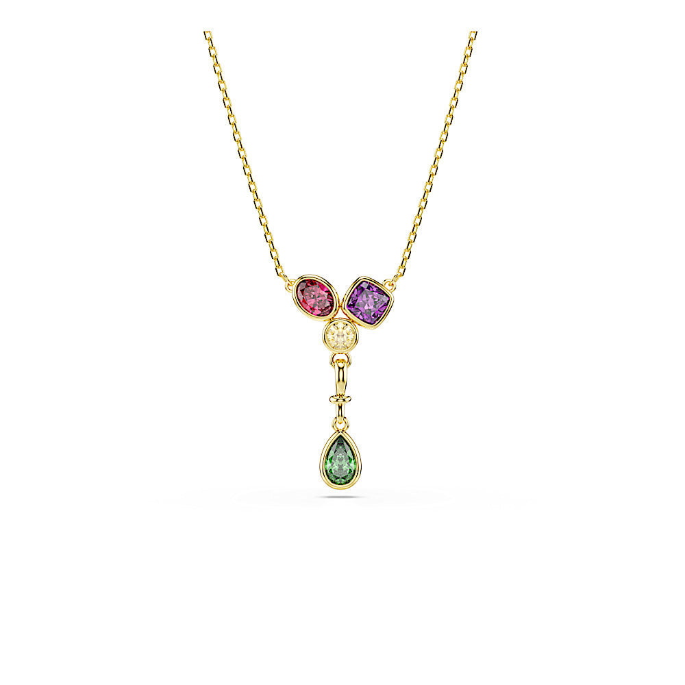 Colgante en Y Imber, Tallas mixtas, Multicolor, Acabado en oro de 18 quilates