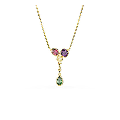 Colgante en Y Imber, Tallas mixtas, Multicolor, Acabado en oro de 18 quilates