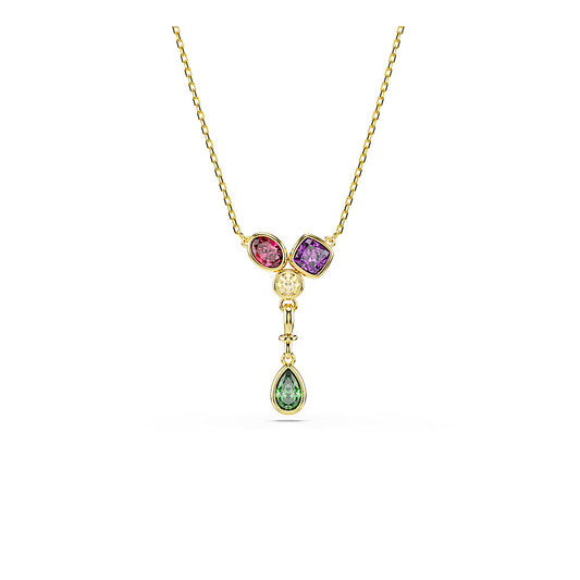 Colgante en Y Imber, Tallas mixtas, Multicolor, Acabado en oro de 18 quilates