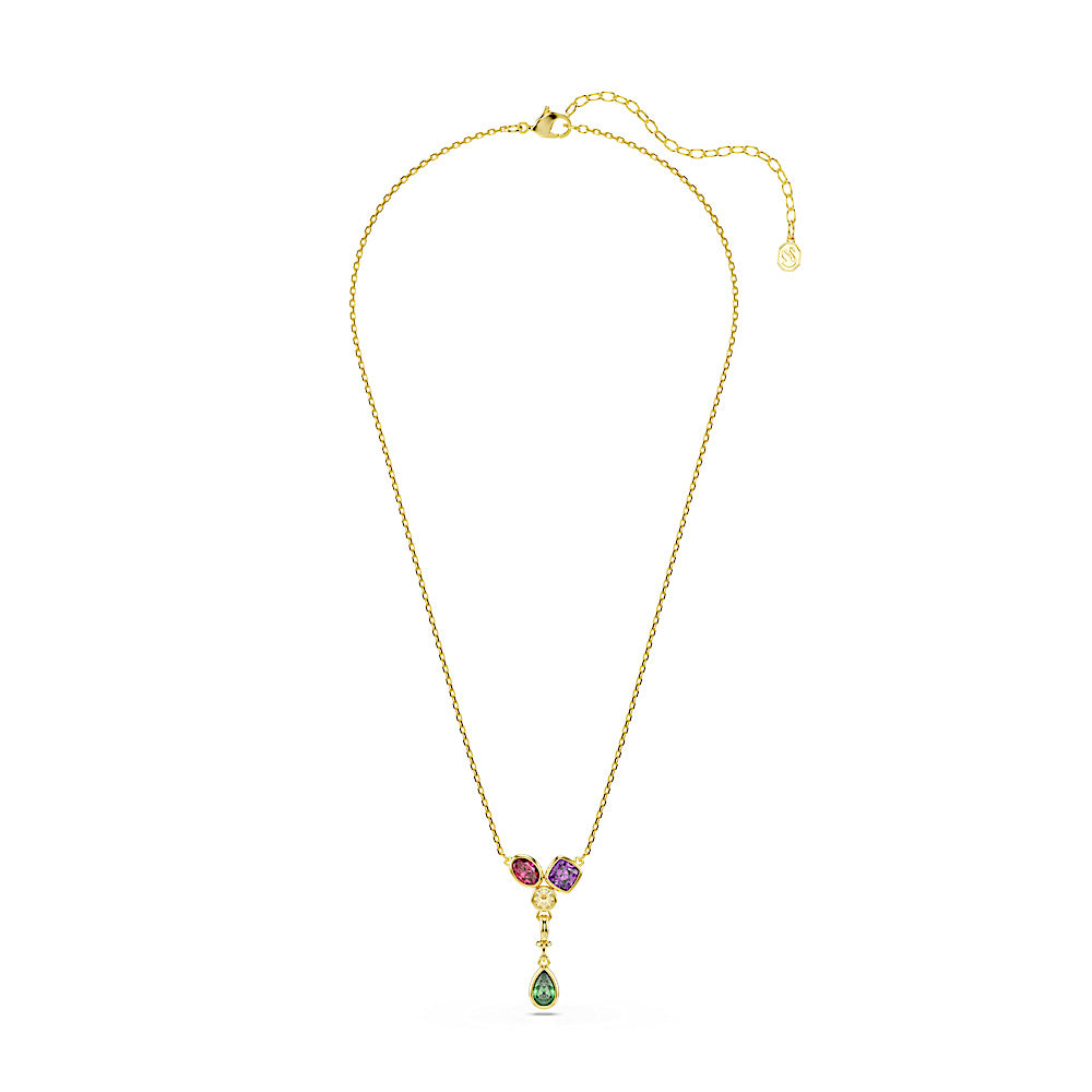 Colgante en Y Imber, Tallas mixtas, Multicolor, Acabado en oro de 18 quilates