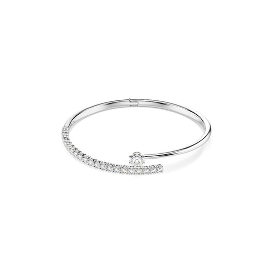 Brazalete Matrix, Talla redonda, Blanco, Baño de rodio