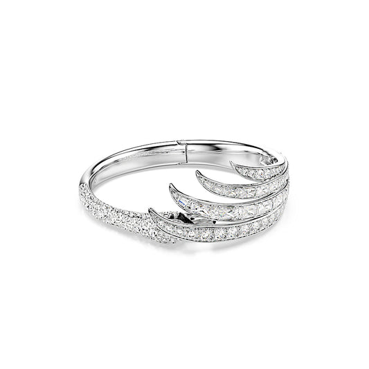 Brazalete Vienna, Tallas mixtas, Cisne, Blanco, Baño de rodio