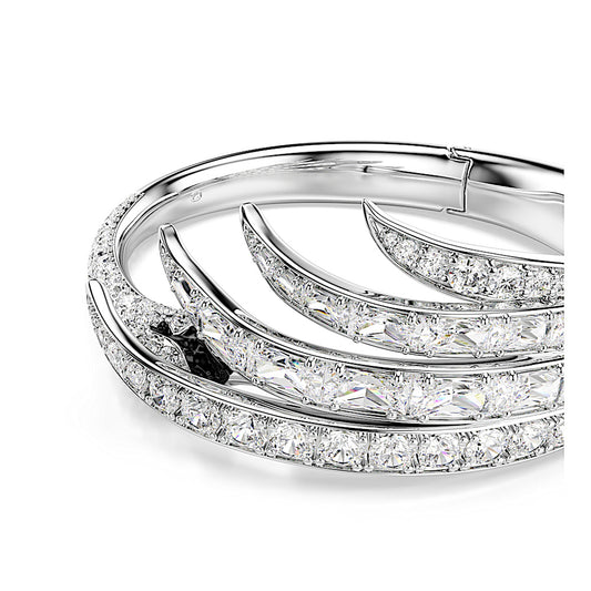Brazalete Vienna, Tallas mixtas, Cisne, Blanco, Baño de rodio