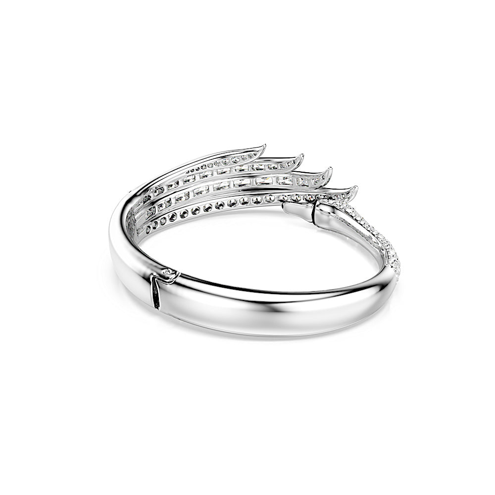 Brazalete Vienna, Tallas mixtas, Cisne, Blanco, Baño de rodio