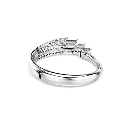 Brazalete Vienna, Tallas mixtas, Cisne, Blanco, Baño de rodio