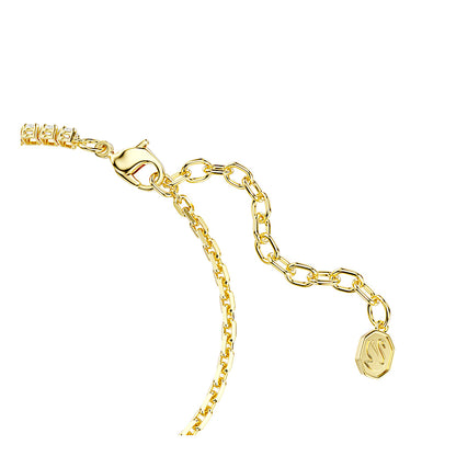 Pulsera Matrix, Talla redonda, Blanca, Acabado en oro de 18 quilates