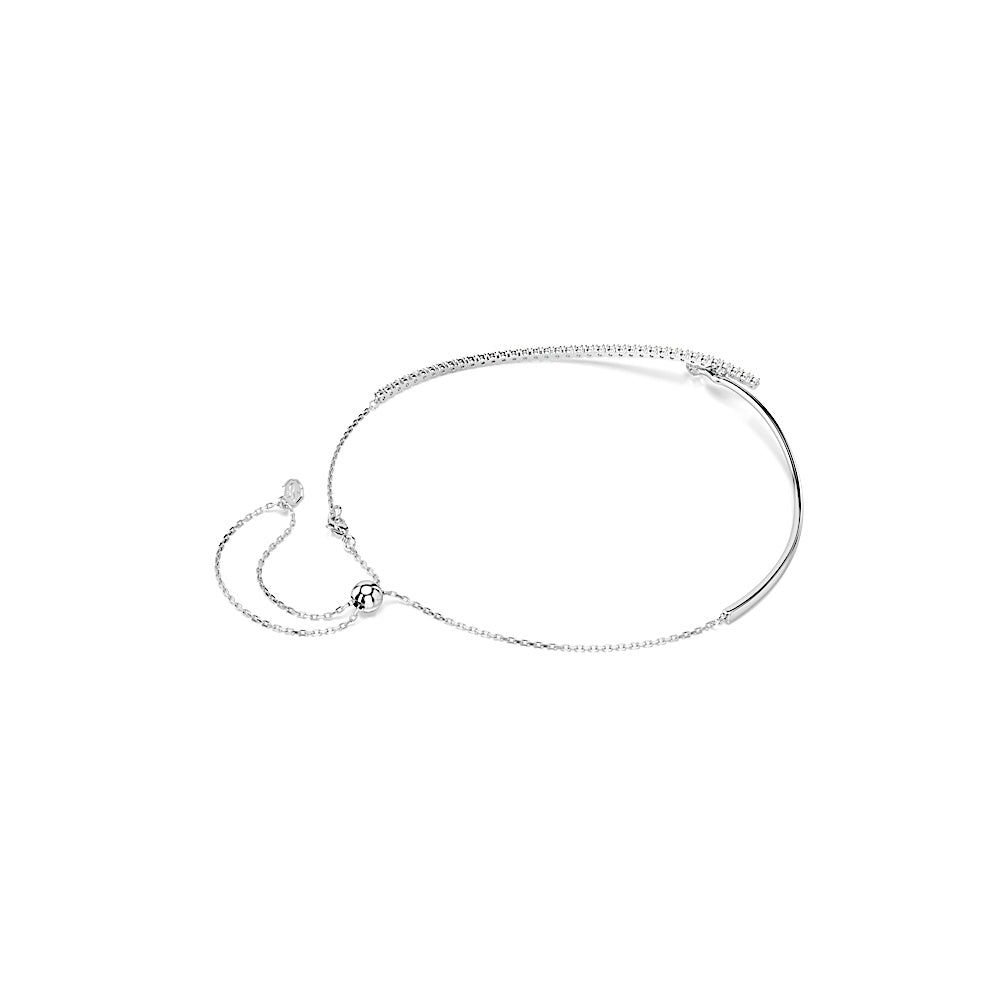 Collar Matrix, Talla redonda, Blanco, Baño de rodio