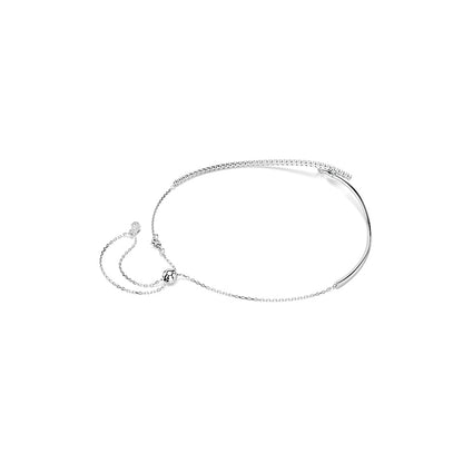 Collar Matrix, Talla redonda, Blanco, Baño de rodio