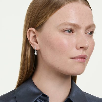 Pendientes Chroma, Tallas mixtas, Estrella, Blancos, Baño de rodio