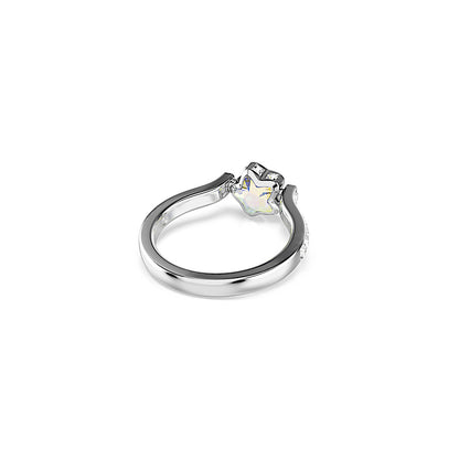 Anillo Chroma, Tallas mixtas, Estrella, Blanco, Baño de rodio
