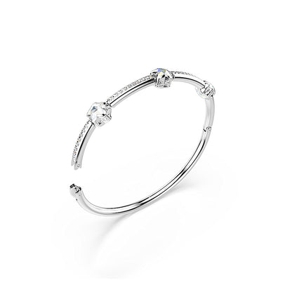 Brazalete Chroma, Tallas mixtas, Estrella, Blanco, Baño de rodio