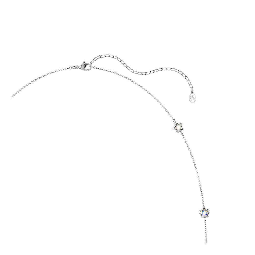 Collar Chroma, Estrella, Blanco, Baño de rodio