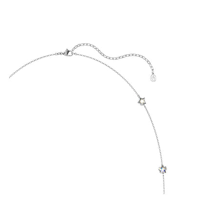 Collar Chroma, Estrella, Blanco, Baño de rodio