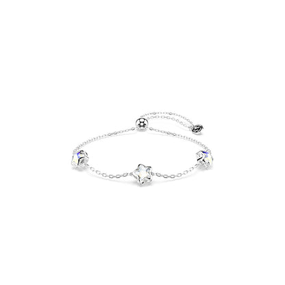 Pulsera Chroma, Estrella, Blanca, Baño de rodio