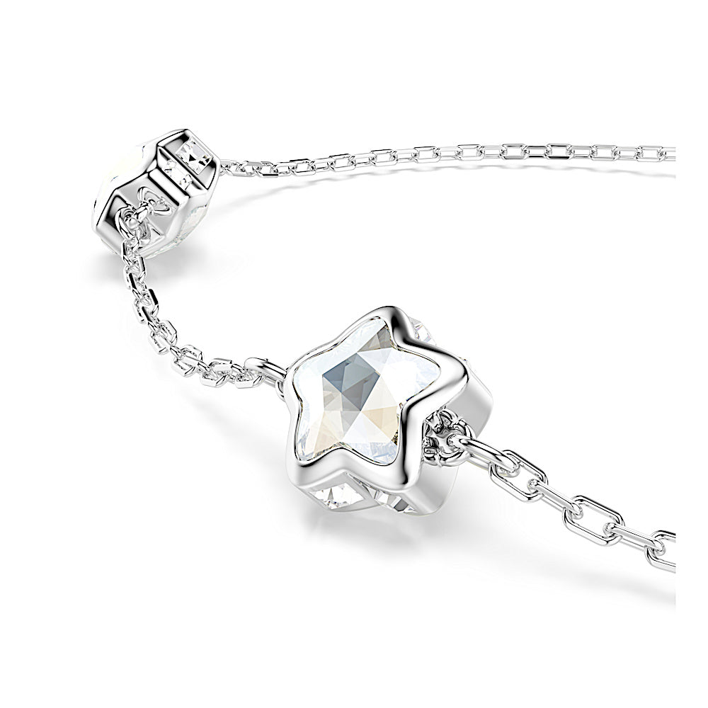 Pulsera Chroma, Estrella, Blanca, Baño de rodio