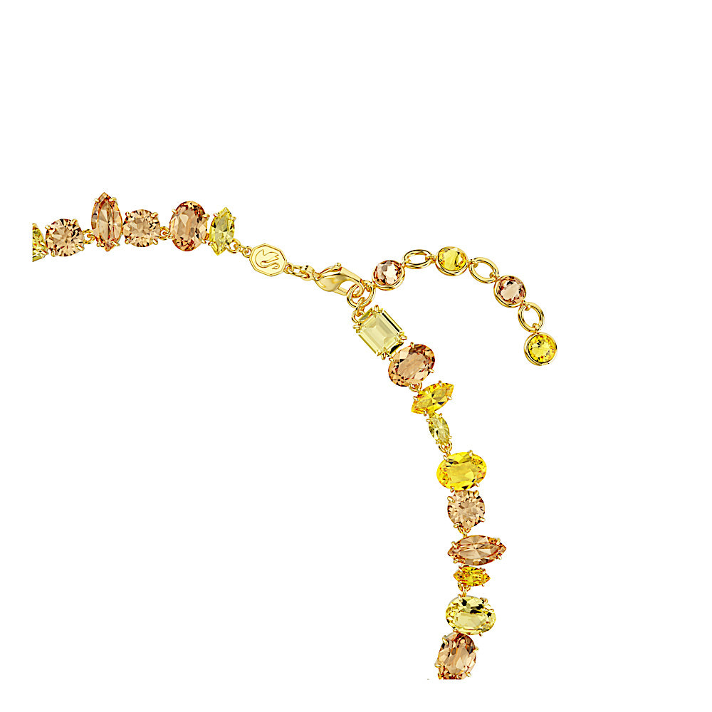 Collar Gema, Tallas mixtas, Amarillo, Acabado en oro de 18 quilates