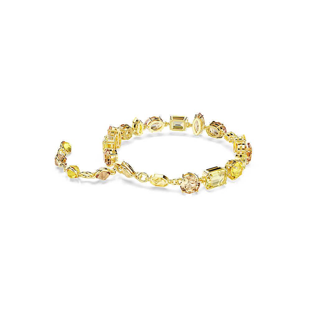 Pulsera Gema, Tallas mixtas, Amarillo, Acabado en oro de 18 quilates