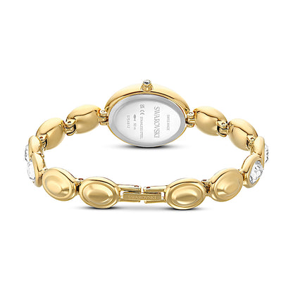 Reloj Imber oval, Fabricado en Suiza, Brazalete de metal, Tono dorado, Acabado tono oro