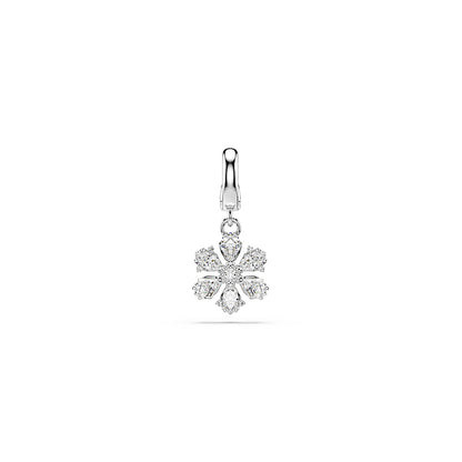 Charm Idyllia, Tallas mixtas, Copo de nieve, Blanco, Baño de rodio