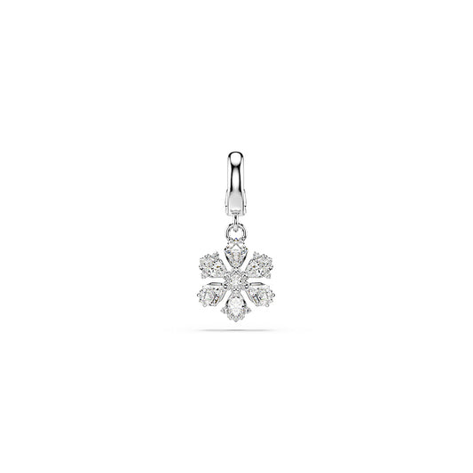 Charm Idyllia, Tallas mixtas, Copo de nieve, Blanco, Baño de rodio