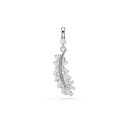 Charm Vienna, Tallas mixtas, Pluma, Blanco, Baño de rodio
