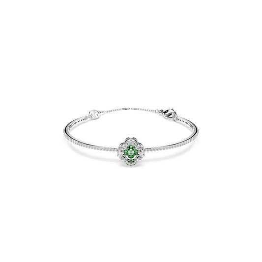 Brazalete Una Angelic, Tallas mixtas, Verde, Baño de rodio