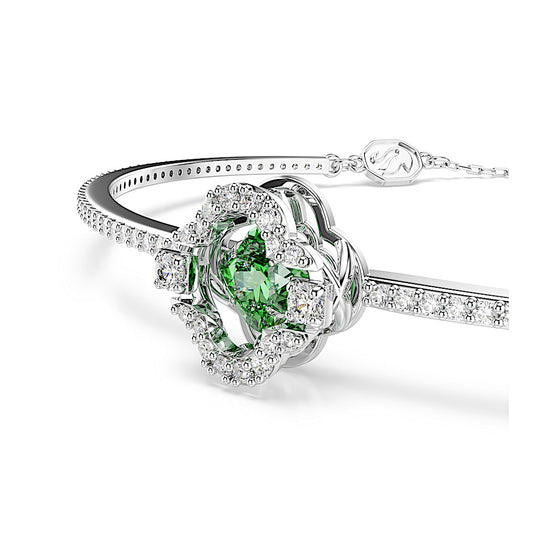 Brazalete Una Angelic, Tallas mixtas, Verde, Baño de rodio