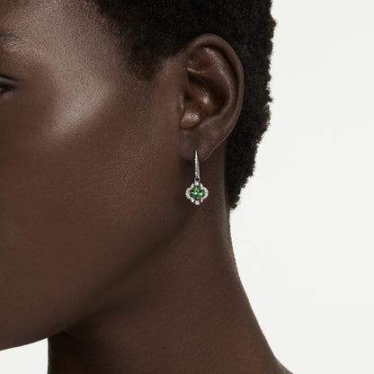 Pendientes Una Angelic, Tallas mixtas, Verdes, Baño de rodio