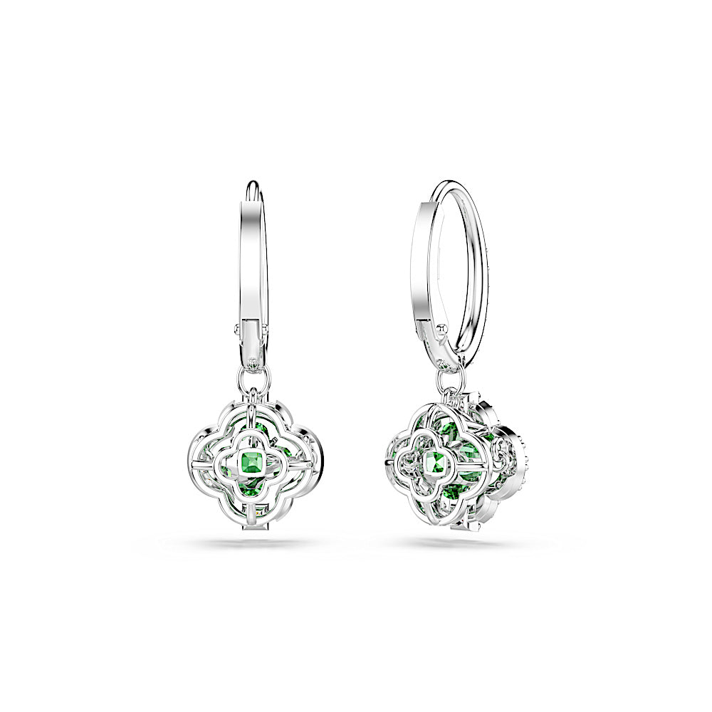 Pendientes Una Angelic, Tallas mixtas, Verdes, Baño de rodio