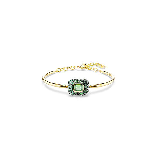 Brazalete Sublima, Talla octogonal, Verde, Acabado en oro de 18 quilates