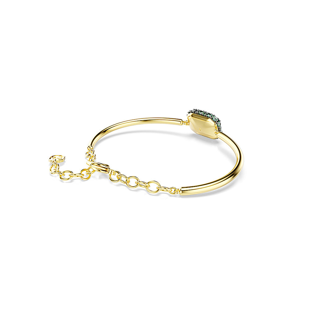 Brazalete Sublima, Talla octogonal, Verde, Acabado en oro de 18 quilates