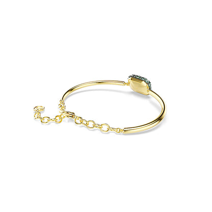Brazalete Sublima, Talla octogonal, Verde, Acabado en oro de 18 quilates