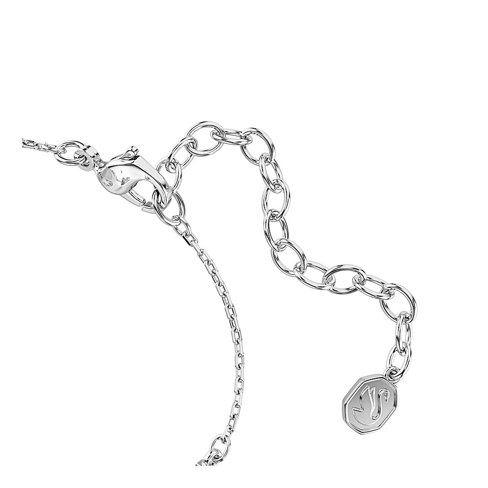 Pulsera Swan, Tallas mixtas, Cisne, Blanca, Baño de rodio