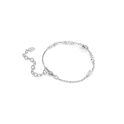 Pulsera Swan, Tallas mixtas, Cisne, Blanca, Baño de rodio