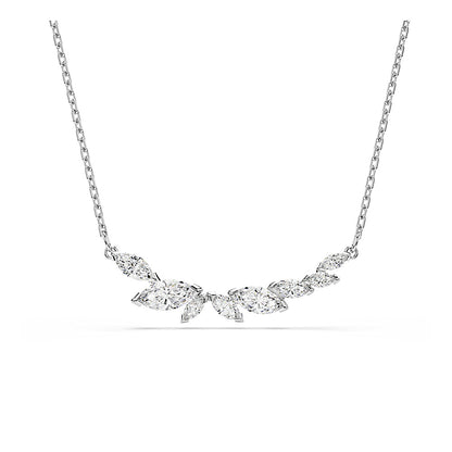 Collar Mesmera, Talla marquisa, Blanco, Baño de rodio