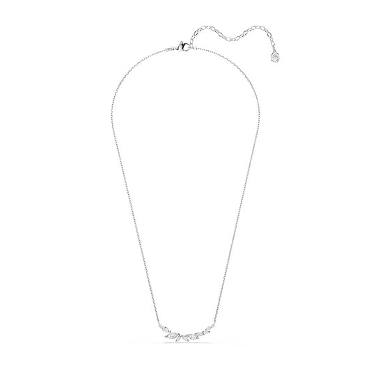 Collar Mesmera, Talla marquisa, Blanco, Baño de rodio