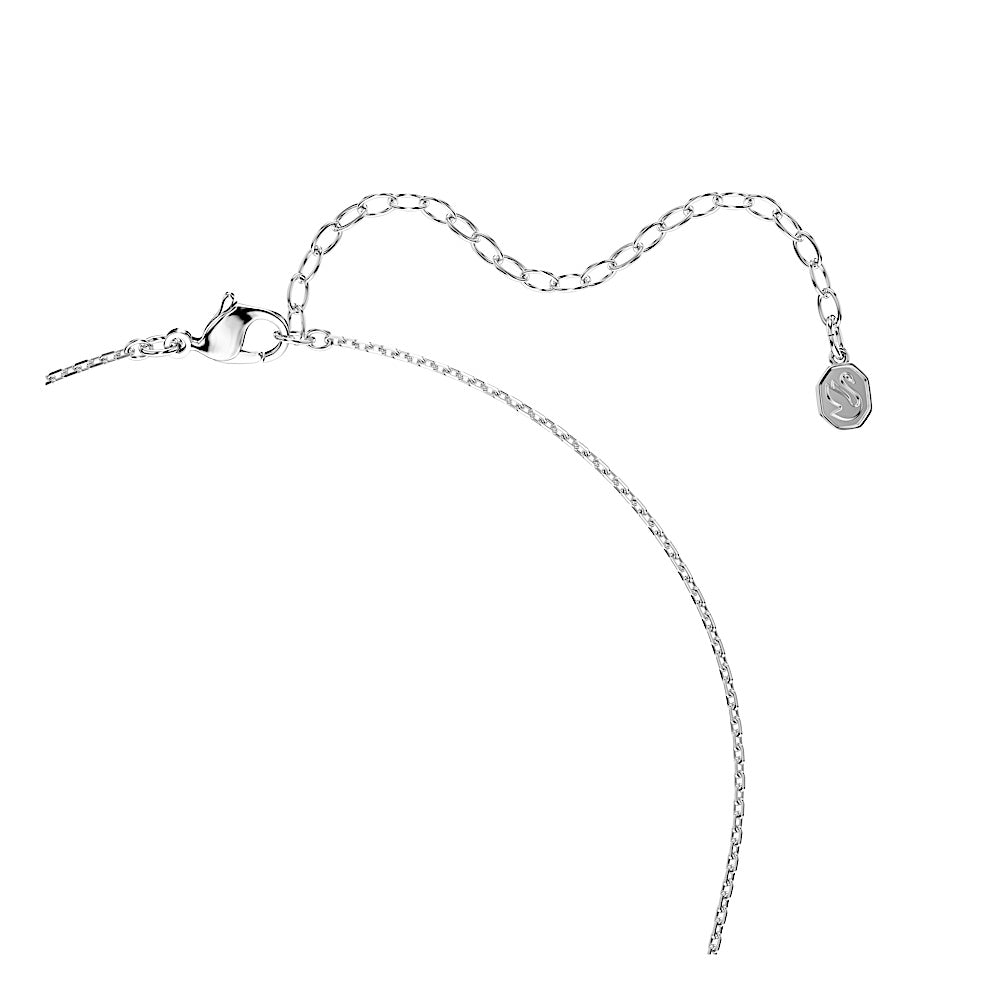 Collar Mesmera, Talla marquisa, Blanco, Baño de rodio