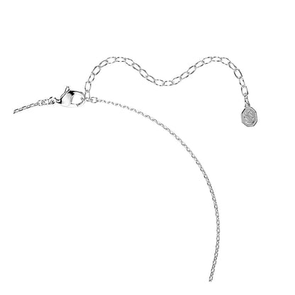 Collar Mesmera, Talla marquisa, Blanco, Baño de rodio