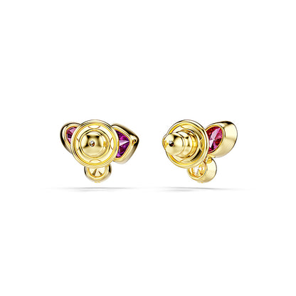 Pendientes de botón Imber, Tallas mixtas, Multicolores, Acabado en oro de 18 quilates