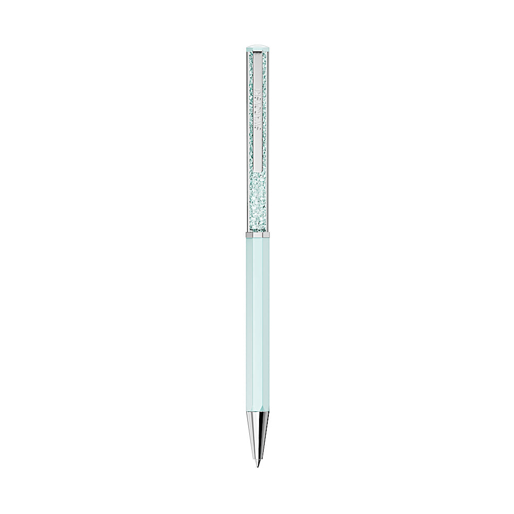 Bolígrafo Crystalline, Lacado azul, cromado