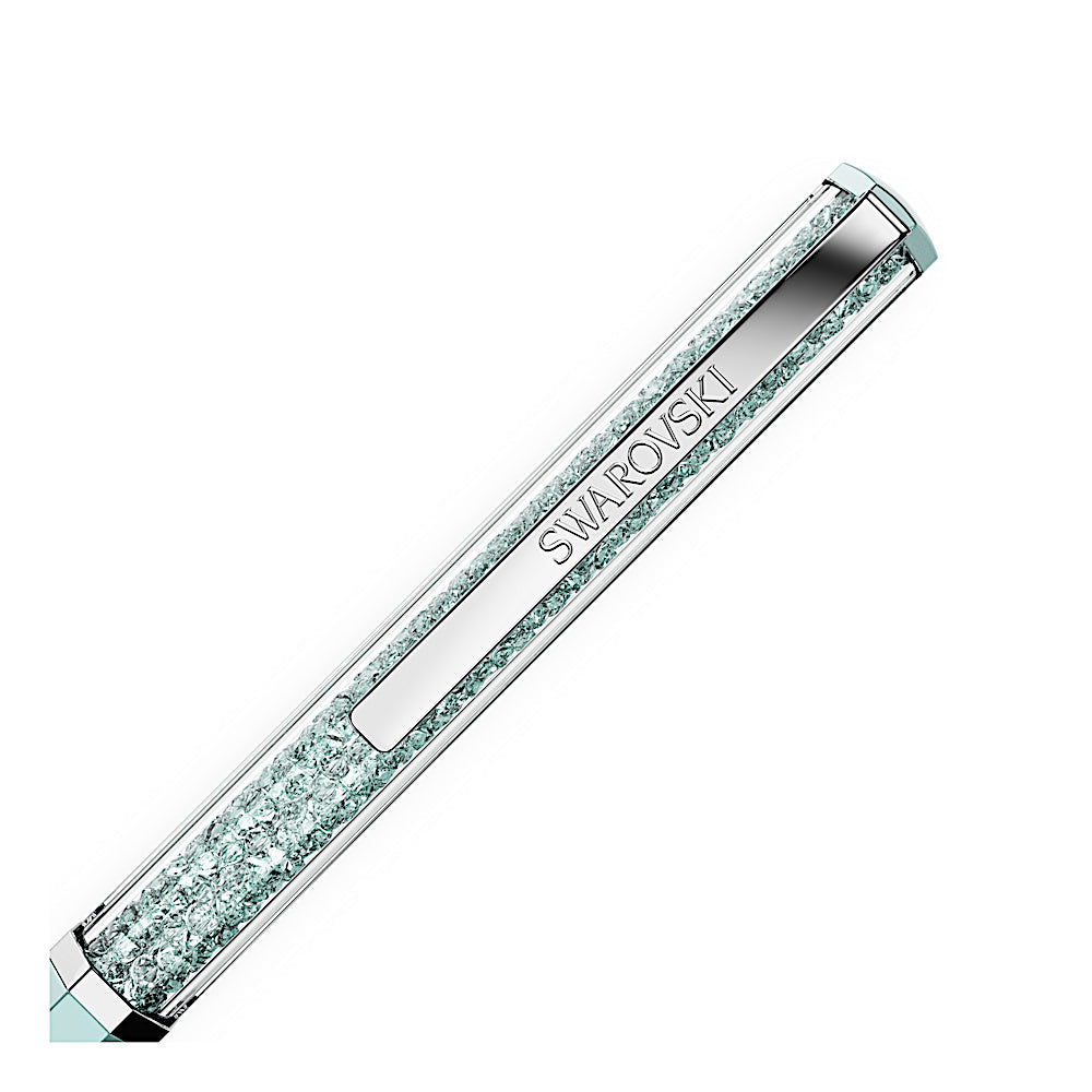 Bolígrafo Crystalline, Lacado azul, cromado