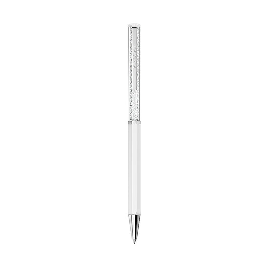 Bolígrafo Crystalline, Lacado blanco, cromado