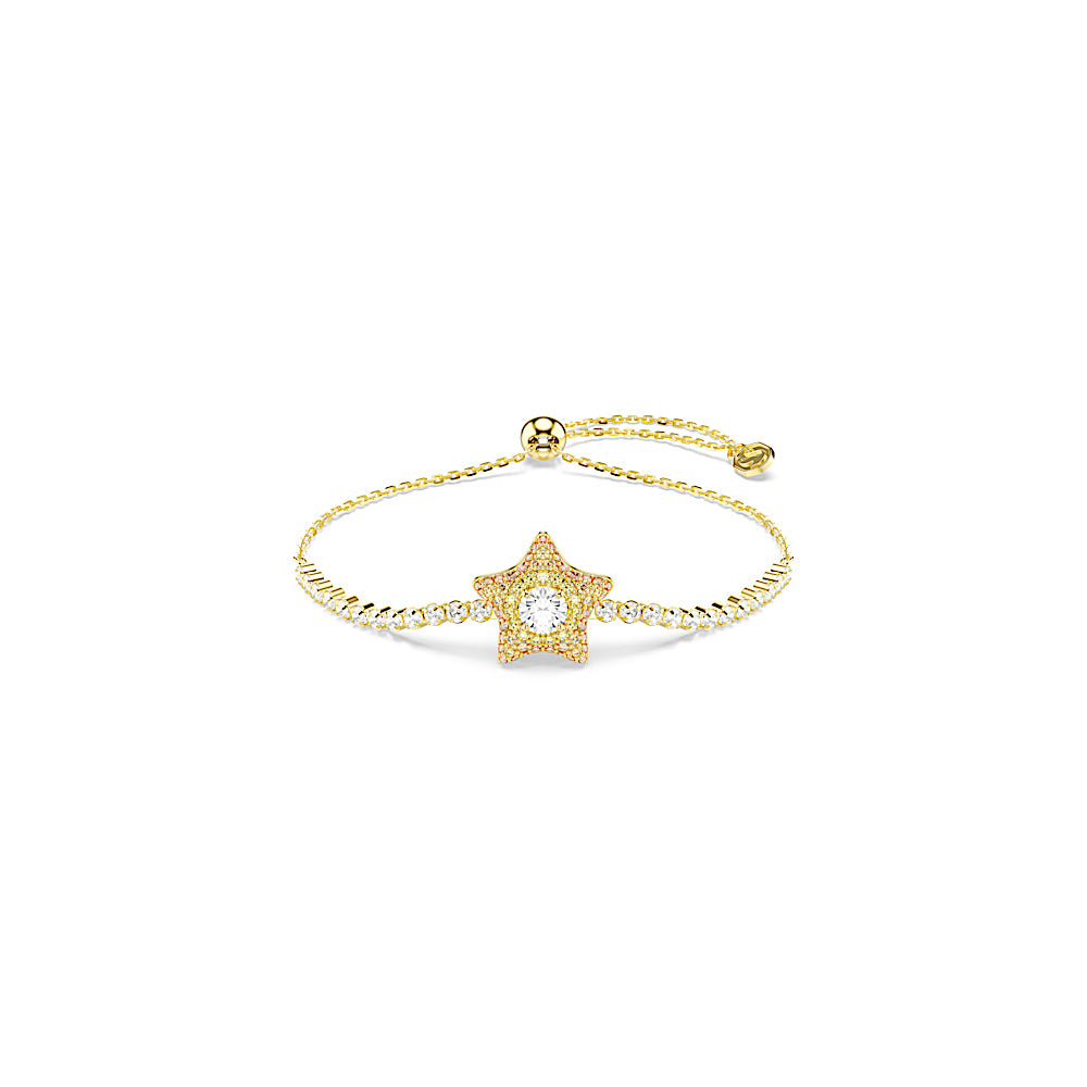 Pulsera Sublima, Talla redonda, Estrella, Multicolor, Acabado en oro de 18 quilates