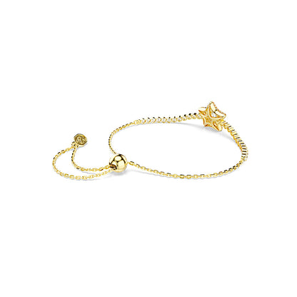 Pulsera Sublima, Talla redonda, Estrella, Multicolor, Acabado en oro de 18 quilates