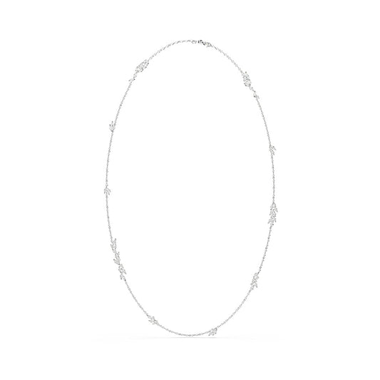 Collar Mesmera, Talla marquisa, Blanco, Baño de rodio