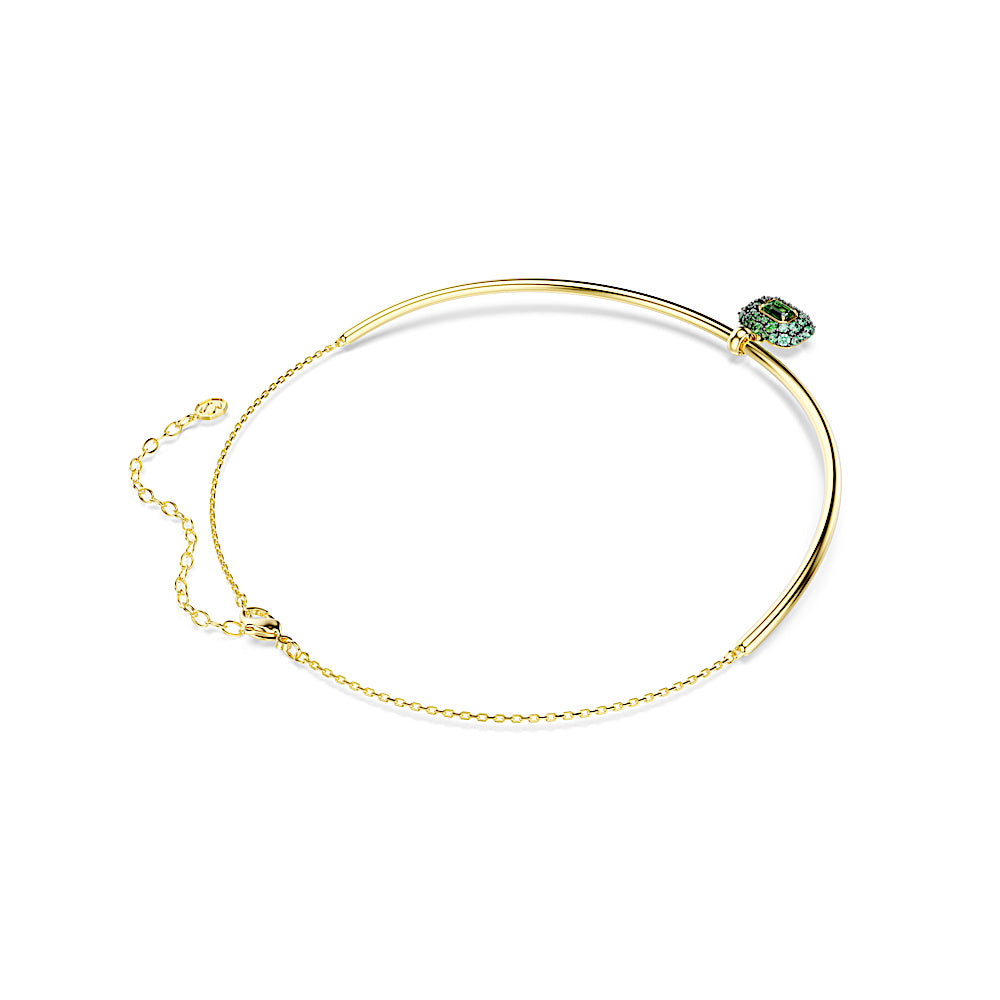 Gargantilla Sublima, Talla octogonal, Verde, Acabado en oro de 18 quilates