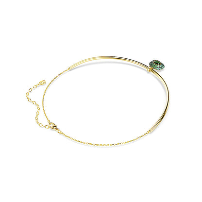 Gargantilla Sublima, Talla octogonal, Verde, Acabado en oro de 18 quilates