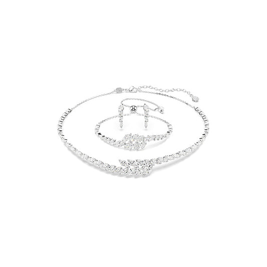 Conjunto Mesmera, Conjunto (3), Talla Marquise, Blanco, Baño de rodio