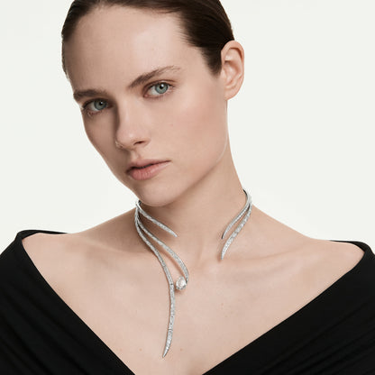 Collar Vienna, Tallas mixtas, Blanco, Baño de rodio