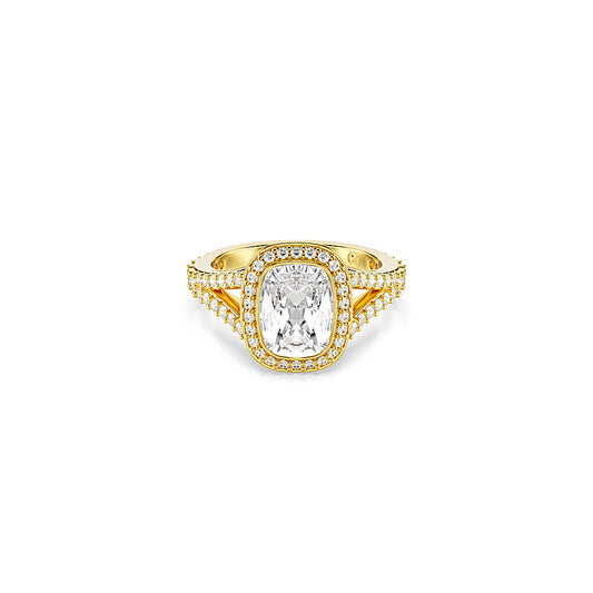 Anillo Una Angelic, Talla cojin, Blanco, Acabado en oro de 18 quilates